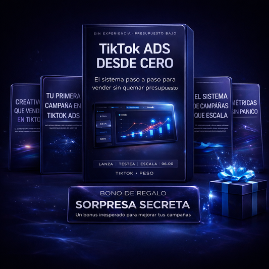 TikTok Ads Desde Cero – El Sistema Paso a Paso para Vender sin Quemar Presupuesto